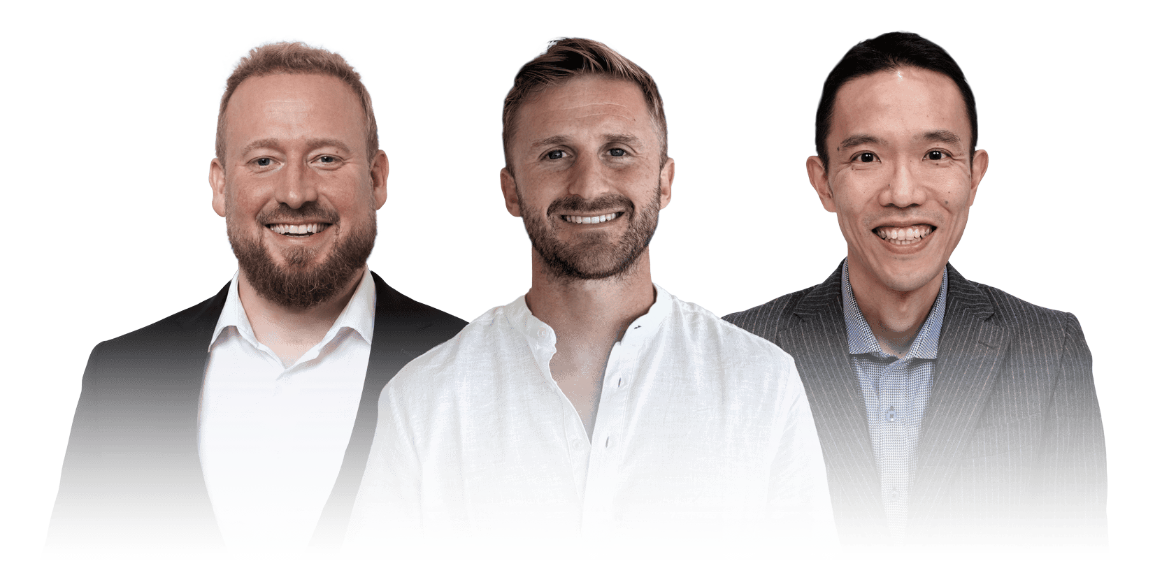 Three featured backgammon champions