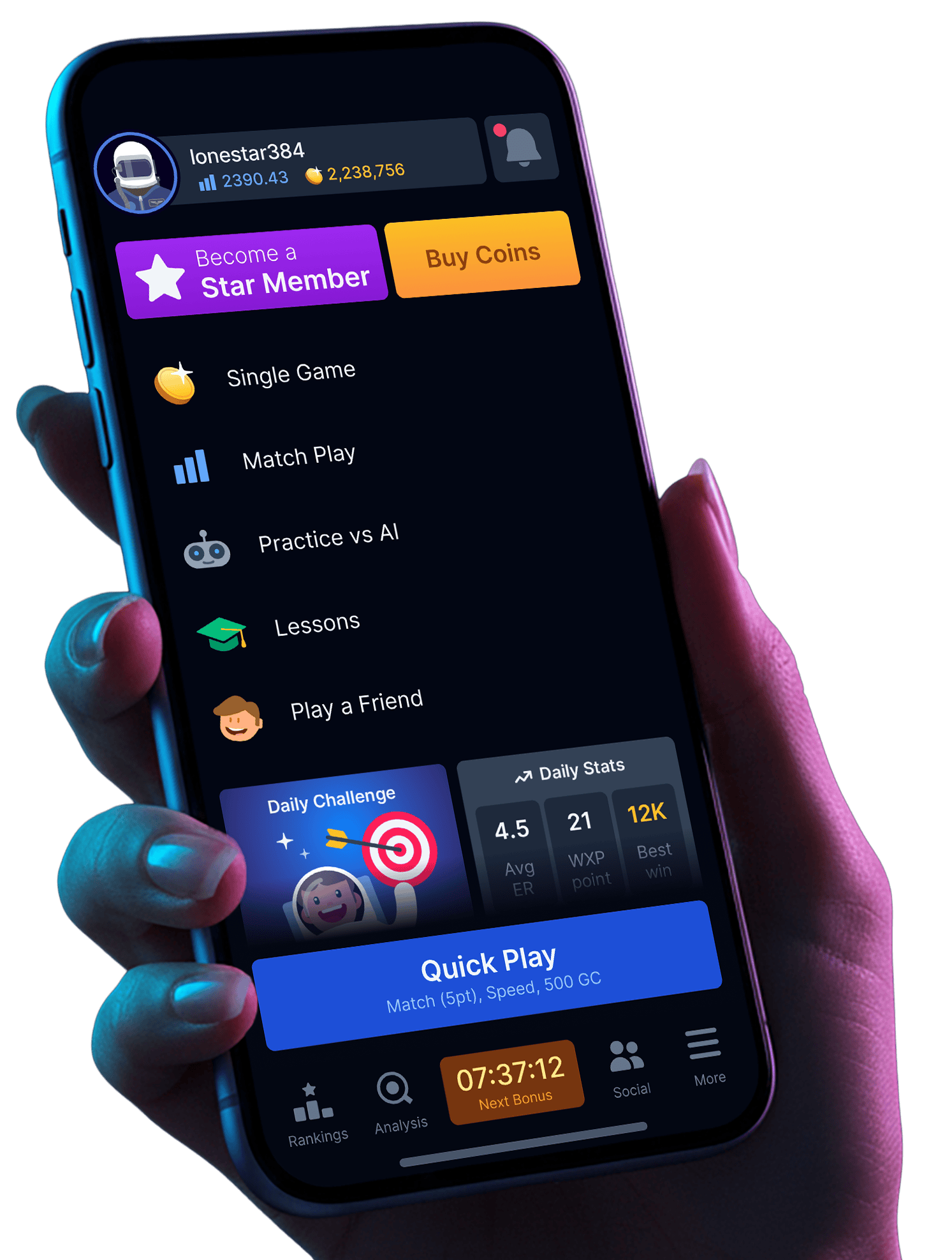 Backgammon Galaxy mobile app preview